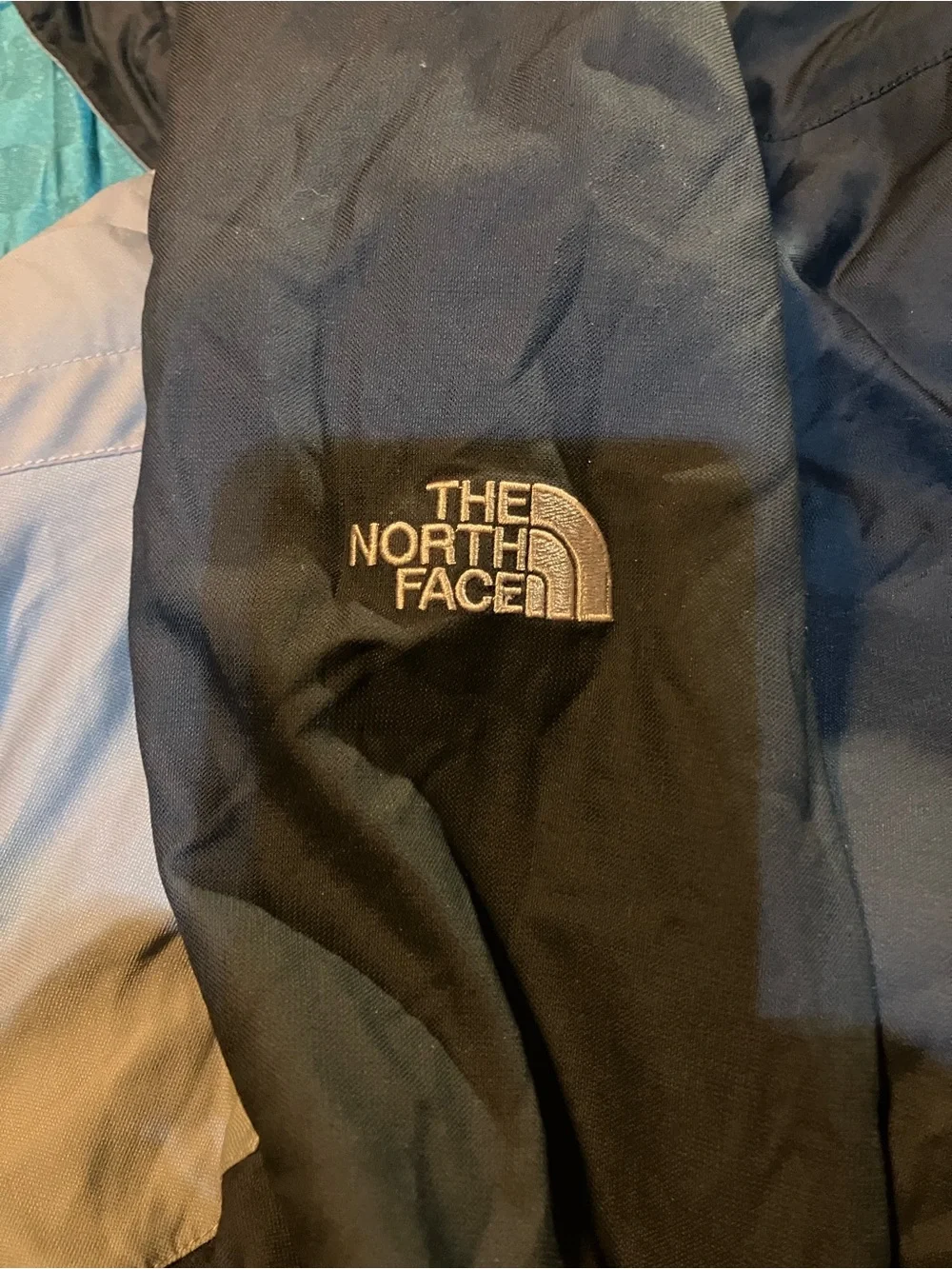 The North Face , Hyvent 3 in 1 , textile all purpose jacket, black & gray ,XL/Tg